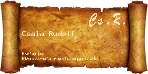 Csala Rudolf névjegykártya